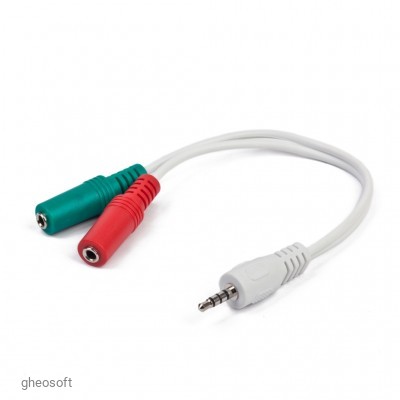 3,5mm(M) 4pin - 3.5mmF)x2 Gembird CCA-417W