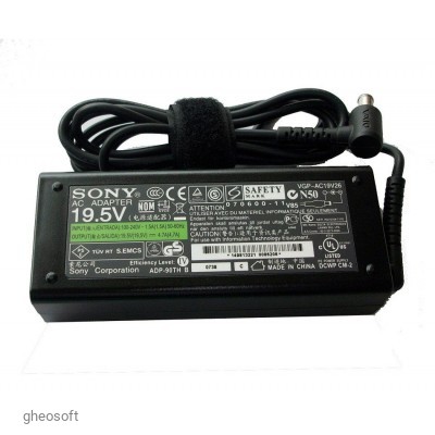 Sony 90W 19.5V 4.74A, 6.5*4.4 pin - license