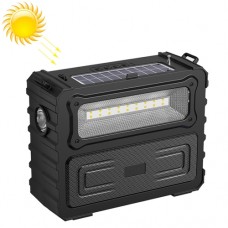DV-690, Dual LED, Solar, Bluetooth, FM Radio, Black
