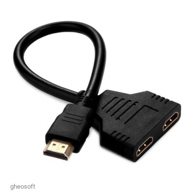Splitter HDMI M x2 1080P. 30cm