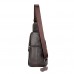 Crossbody, Genuine leather, 37x16x9cm, Coffee