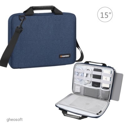 HAWEEL 15-16" Briefcase Crossbody Navy Blue