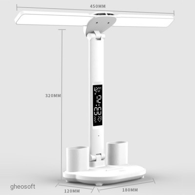 Desk lamp Double Head Charging 2000mAh. LCD