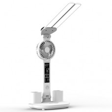 Desk lamp Double Head Charging 2000mAh, LCD, FAN
