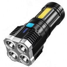 Flashlight S03, 4xSMD3030+ COB, USB Rechargeable