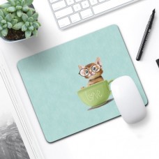 Rubber Mouse Pad, Size: 21 X 26cm - Tea Cup Kitten