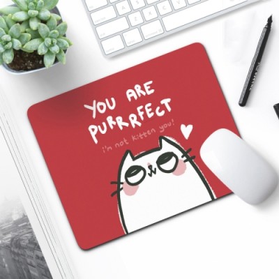 Mousepad Rubber 21x26 cm - Blind Eye Cat (G-MP-P-005)