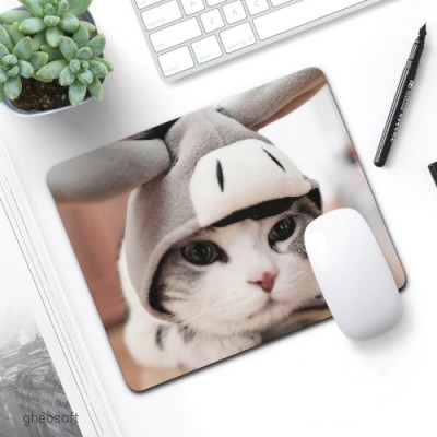 Rubber Mouse Pad. Size: 21 X 26cm - Cute Kitten