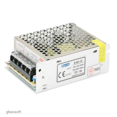 Блок питания SOMPOM S-60-12 (12V, 5A, 60W)